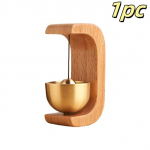 Uksekell puidust tuulekella juhtmeta uksekella sissep&auml;&auml;su uksekell dekoratiivne tuulekell kodu avamiseks kodukaunistuseks