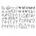 2 lehte vees lahustuvat tikandi stabiliseerijat DIY tikkimispaber