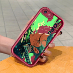 Pehme silikoonist ruudukujuline redelprintimismuster telefoni korpus, t&auml;iskaanega kaamera p&otilde;rutuskindel kaitse kummist &uuml;mbris iPhone Infinix Tecno OnePlus jaoks OnePlus 8T+ 5G tumepunast v&auml;rvi