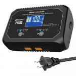 Kahe kanaliga autoakulaadija 12V 10A 24V 5A liitium-, AGM-, GEL--, pliiakudele, LiFePO4 akudele, automaatne mootorrattalaadija US Plug must