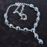 &Scaron;ungiidist kaelakee 925 sterlingh&otilde;bedast kaelakee reguleeritava ketiga kaelakee &scaron;ungiidi kalliskiviga ehted k&auml;sitsi valmistatud elegantne kaelakee kingitused naisele Adjustable