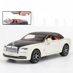 Uus 1:24 Rolls Royce Dawn Sulamist Luksusauto Mudel Valatud Metallist M&auml;nguautod Auto Mudel Simulatsioonheli ja valgusega Laste M&auml;nguasjad Kingitus valge