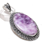 Lepidolite Handmade 925 Sterling Silver Jewelry Pendant 2.68 i9i60