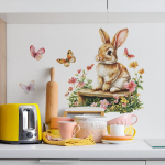 Multifilm J&auml;nes Liblikas Lilled ja Taimed Magamistuba Elutuba Kodu Seina Taust Maastikukujundus Dekoratsioon Seinakleebised 30*39cm/fun-f603