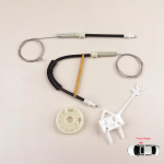 BWR5563 Akna T&otilde;stuki Remondikomplekt Esipoolne Parempoolne Uks Alfa Romeo 156 932 1996-2007 4/5 Ust 60672277