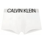 Calvin Klein Kirjatr&uuml;kiga bokserid Meeste aluspesu Valge NB1702O-100 L