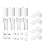 1 komplekt plisseeritud ruloode kronsteinid Lisatarvikud Komplektid Lihtne paigaldamine Rullkardina klambri tugi Aknavarju remondiosad