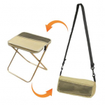 Mini kokkupandav taburet kandekotiga, kaasaskantav, kerge, tugev, v&auml;litingimustes, matkamine, rannas, piknikul, kalastamine, kokkupandav tool, iste L