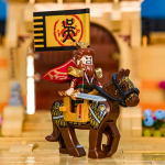 Ehitusklotsidest Mehe Figuur Kolm Kuningriiki Zhuge Liang Soomusr&uuml;&uuml;s Versioon Lu Bu Laste Kokkupandav M&auml;nguasi Poisi P&uuml;hadekink Kollektsioon NO BOX