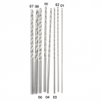 1 tk 1,5&ndash;5 mm l&auml;bim&otilde;&otilde;duga eriti pikk Hss sirge varrega tigu keerdpuur 160 mm 2*160mm