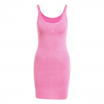 Adidas Originals soonilise ribiga mini spordikleit Mugav kitsa l&otilde;ikega lihtne cami kleit Naiste kleidid Ere-lilla punane JI5750 S