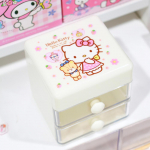 Sanrio Mini Lauakorraldaja Joonisfilm Hello Kitty Cinnamoroll Melody Kahekihiline Ehted Kleebised Hoiukarp T&uuml;drukute Kingitused