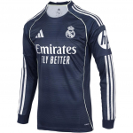 Adidas Real Madrid 25/26 v&otilde;&otilde;rsiljapluus F&auml;nniversioon Kitsa l&otilde;ikega Stiilne Pehme Pikkade varrukatega Jalgpallis&auml;rk Meeste s&auml;rk JP3939 5XL