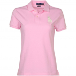 Polo Ralph Lauren Big Pony Logo Tikitud L&uuml;hikeste Varrukatega Puuvillane Polo S&auml;rk Naiste topid WMPOKNINN810182-F34 S