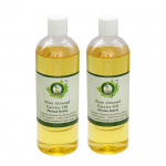 R V Essential Puhas Mandli Baas&otilde;li (100 ml + 100 ml) Kaks pakki - Prunus Dulcis (100% Puhas ja Looduslik K&uuml;lmpressitud)