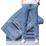 &Otilde;hukesed suveks Meeste klassikalises stiilis meeste teksad Business Stretch Denim meeste p&uuml;ksid 27