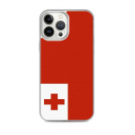 Coque iPhone &ndash; Drapeau Tonga &ndash; iPhone 13 Pro Max &ndash; Supp &ndash; Mitmev&auml;rviline &ndash; Vertikaalne