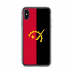 Coque iPhone - Drapeau de l'Angola - iPhone XS - Silikoonist supp - Kaitse&scaron;okkaadid - Design l&eacute;ger