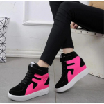 punased tossud naistele 2024 k&otilde;rge s&auml;&auml;rega platvormtossud naistele vabaaja kiilkontsad naiste kingad must platvorm vulkaniseeritud kingad naistele 40 roosa