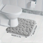 50 cm paksune U-kujuline flanellist p&otilde;randamatt vannitoa imavale WC-matile U-shaped 40cm*50cm