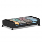 2 pakkige voodialune kaante ja ratastega hoiukonteiner Multifunktsionaalne &uuml;hiselamu riiete hoiuruum 1 pack must