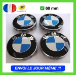 RATTAHUBI 4x Logo 68mm BMW Sinine Veljekeskus Velg Hubi Kate Embleem