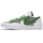 sacai x Nike Blazer Low Klassikaline Roheline Unisex Tossud Keskmine Hall Valge DD1877-001 36.5