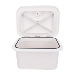 Merepaadi hoiukarp ABS 37,5X27X17,5cm Paadi sisse ehitatav hoiuruum s&ouml;&ouml;daks, kalastusvarustuseks, t&ouml;&ouml;riistadeks Valge