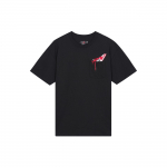 Air Jordan 1 Taskuga Tossud Tikitud &Uuml;mmarguse Kaelusega L&uuml;hikeste Varrukatega T-s&auml;rk Meeste Topid Must DO1928-010 XS