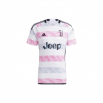 Adidas Juventus 23/24 V&otilde;&otilde;rsiluss&auml;rk T&auml;hestikulise Prindi ja V&auml;rviplokkidega &Uuml;mmarguse Kaelusega Meeste Topid Valge HR8255 XXXL