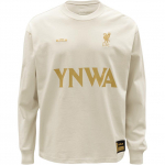 Nike X Liverpool FC LeBron Kirjatr&uuml;kiga &Uuml;mmarguse Kaelusega Vabaaja Pikkade Varrukatega T-s&auml;rk Meeste Pealiskatted Helepunane Pruun FZ8900-104 XXL