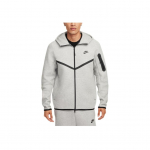 Nike Tech Fleece t&auml;ispika lukuga Windrunner kapuutsiga Tumehall Melange/Must Meeste &Uuml;ler&otilde;ivad HV0949-063 XXL