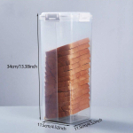 Leivap&auml;tsikonteiner L&auml;bipaistev &otilde;hukindel leivakarp kaanega V&otilde;ileiva-leivahoidja omatehtud leiva jaoks k&otilde;rge leivahoidja k&ouml;&ouml;ki