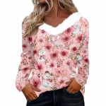 Pikkade varrukatega s&auml;rgid naistele Armsad topid J&otilde;ulutr&uuml;kised T-s&auml;rgid Pluusid Suures suuruses vabaaja topid Pullover XL