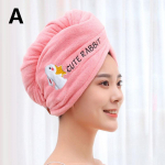 Naiste vannim&uuml;ts, mikrokiust kiiresti kuivav du&scaron;ikork, pea&uuml;mbris, juukser&auml;tik tikandid Double layer Thickening