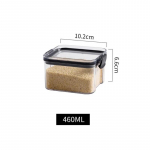 460/700/1300/1800 ML toiduainete s&auml;ilituskonteiner plastikust suletud purgid K&ouml;&ouml;k hoiukast l&auml;bipaistvad toidukanistri s&auml;ilituspaagid