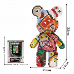 Kuum 3D Kawaii Karu Mudel Mikro-Teemant Ehituskloss Valgustusega Arengulised Tellised M&auml;nguasjad Poistele Lastele Laste S&uuml;nnip&auml;evakingitused