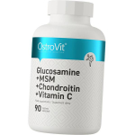 Kondroprotektor liigestele, Glucosamine + MSM + Chondroitin + Vitamin C, Ostrovit 90 tabletti (03250017) 90tab