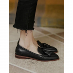 Naiste vabaajajalatsid Retro Bowknot Tutid Lamedad kingad Korea talvemood Elegantne &uuml;mmargune varvas tikk-pumbad peokleit. 39 must