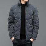 Kahekihiline meeste sulejope Talvine paksenenud mood vabaaja jope Trend Kvaliteetne meeste &uuml;laosa krae isolatsioon M