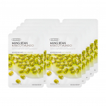 THE FACE SHOP Ground Green Mung Bean Mask Sheet, 1 Sheet &times; 10 Pack
