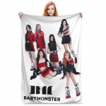 Babymonstersi kuum kaste kootud tekid flanell pehme visketekk autole diivanile diivanile voodikate 30x40in