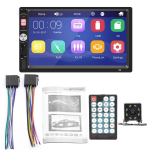 2 Din 7IN Autoraadio M&auml;ngija Autoraadio Multimeedias&uuml;steem Auto Bluetooth MP5 M&auml;ngija must