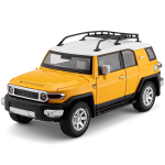 1/24 Toyota FJ Cruiser Maastur Sulamist Autop Model Diecasts Metall Maastikuautod Autop Mudel Simulatsioon Heli Valgus Laste M&auml;nguasjad Kingitus kollane