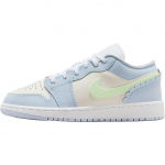 Air Jordan 1 Low SE GS Poolsinine Purjekas Laste Tossud Valge Aururoheline IB7113-403 40