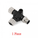 ized 1 Piece Marine Boat NMEA 2000 T Connector 3 Port 5Pin IP67 Waterproof for Networks Boat Yacht Accessories 1pc black silver