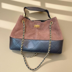 Piiri&uuml;lene uus Xiaoxiangfeng suur teemantketiga kott retro v&auml;rvikombinatsiooniga vabaaja kott &otilde;lakott messenger kott large size: length 34cm, width 11cm, height 24cm