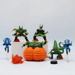 7 tk/komplekt Dragon Ball Z Cell Kuju T&auml;iuslik Cell Esimene Vorm PVC Tegevuskujud Kollektsioonimudel M&auml;nguasjad Lastele T&auml;iskasvanute Kingitused must