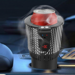 Smart Car Cup Holder Warmer Cooler 2 in 1 Mini Heating Cooling Mug for Family LCD Style