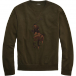 Polo Ralph Lauren Suure Hobuse Logoga Flokeeritud Kahepoolne Kootud &Uuml;mmarguse Kaelusega Pusas&auml;rk Meeste pusas&auml;rk 710766862-019 S
